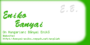 eniko banyai business card